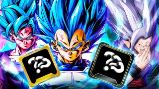 ¡MEJORES EQUIPAMIENTOS para GOKUVEGETA y GOHAN BESTIA Dragon Ball Legends [upl. by Shirberg]