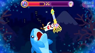 Bowmasters Gameplay Shark the Sea Princes [upl. by Yevrah922]