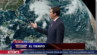 Onda tropical que avanza a RD se encuentra al sur de Puerto Rico continuarán las lluvias en el país [upl. by Newo404]