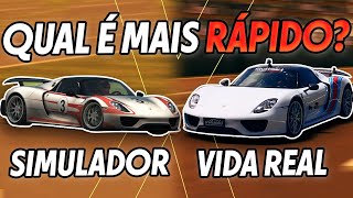 VOLTA RÁPIDA VIRTUAL X REAL Porsche 918 Spyder é mais rápido no simulador ou na pista  VRV 3 [upl. by Onimixam]