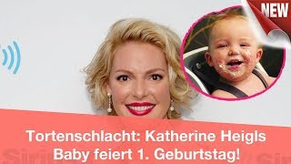 Tortenschlacht Katherine Heigls Baby feiert 1 Geburtstag  CELEBRITIES und GOSSIP [upl. by Lukey]