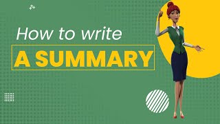 How to write a summary  BEST guide [upl. by Parthena]