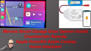 Meross Smart Garage Door Opener with Chamberlain Remote Apple HomeKit Home Assistant Apple Carplay [upl. by Radburn16]