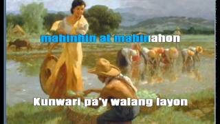 Maligayang Araw  Filipino Folk Song VideokeKaraoke [upl. by Tteragram609]