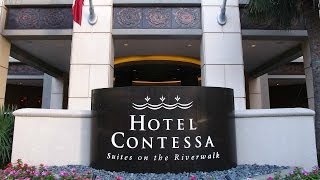 Hotel Contessa  San Antonio TX Romantic Riverwalk Hotel [upl. by Rialcnis]