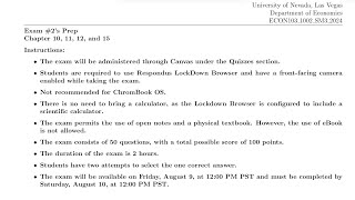 Exam 2’s Prep Summer 3 2024 [upl. by Nivri342]