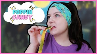 Poppin Candy Taste Test Chocolate Rocks  Harry Potter LOTR Peach SpongeBob amp Squid Game Mixes [upl. by Darsey]