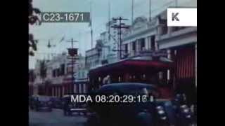 Early 1950s Jamaica  Kingston Streets Hope Gardens Buskers Rio Grande [upl. by Nari667]