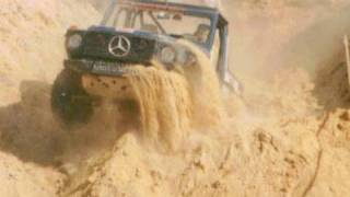 Mercedes 280GE bashing in sand ditches [upl. by Maxey]