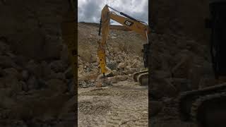 ABEX EXB110SN Rock Breaker on Cat 330FL Central North Island NZ [upl. by Pillihpnhoj]