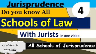 All Schools of Jurisprudence With Jurists in one video  Jurisprudence [upl. by Ahsenad]