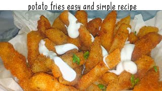 crispy potato fries  how to make potato fries [upl. by Arihat]