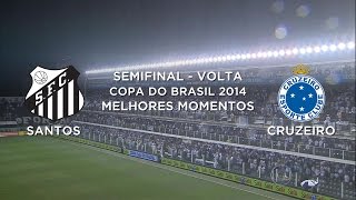 Melhores Momentos  Santos 3 x 3 Cruzeiro  Copa do Brasil  05112014 [upl. by Pinsky]