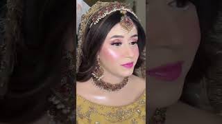 Mehandi bridal lookhz salon wedding makeup [upl. by Akisej]