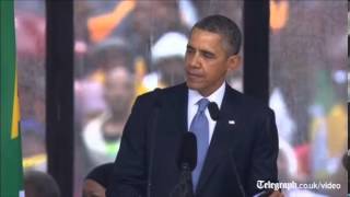 Barack Obamas moving tribute to Nelson Mandela in full [upl. by Offen]