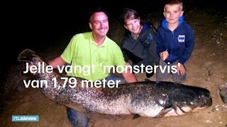 Enorme vis van 179 meter gevangen in Rijn  RTL NIEUWS [upl. by Abita]