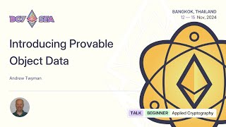 Introducing Provable Object Data [upl. by Darda637]