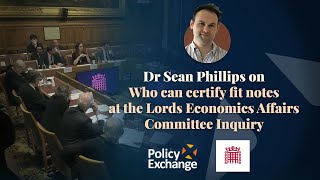 Sean Phillips gives evidence to Lords Economic Affairs Committee on Economic Inactivity 77 [upl. by Giffie]