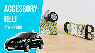 How to replace the accessory belt Peugeot 207 14 8V 🚗 [upl. by Melosa714]