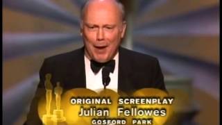 Gosford Park Wins Original Screenplay 2002 Oscars [upl. by Rafaelof]