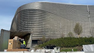 Obras interior Santiago Bernabéu hoy remodelación 18 de Marzo 2024 [upl. by Leonor]