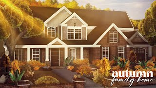 Autumnal Family Home  Roblox  Bloxburg House build  Speedbuild [upl. by Larcher837]