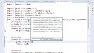 EJB avec JBOSS7 et Eclipse Entity  Session Client Java Web Service M Youssfi 22 10 2013 [upl. by Yerffeg]