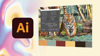 Come ottenere una palette colore da unimmagine con Illustrator [upl. by Laryssa540]