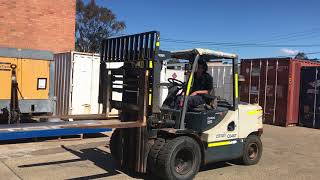 Crown 5T Diesel Forklift CD50C Aussie Forklift Hire [upl. by Pavlish]