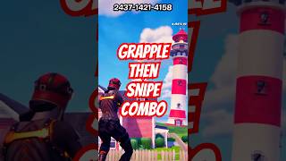 Grapple then snipe combo fortnite sniperking [upl. by Dira978]