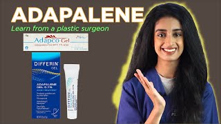 Adapalene Acne skincare by a plastic surgeon  Dr Hirra Alavi [upl. by Yragerg]