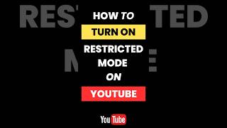 How Do I Turn ON Restricted Mode on YouTube [upl. by Esahc]