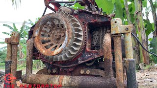 Restoration FIRE PUMP  Repair Rusty Old Machine [upl. by Baptista]