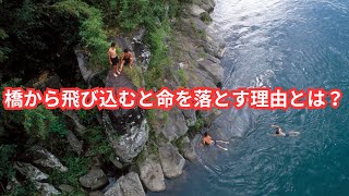 橋から飛び込むと命を落とす理由とは？危険性と防止策を徹底解説「たまたま一回の失敗」に潜む落とし穴と命を守るための対策 [upl. by Laumas]