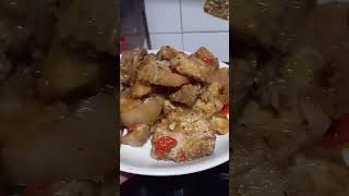 House food  cooking fork with chili sauce  vidioshort  youtubeshort  trading [upl. by Ellerahc]