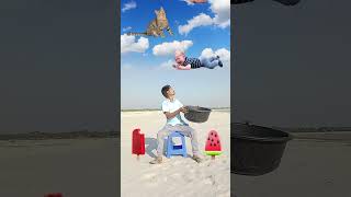 Crying Flying Babies Catching Vs Cat amp Puppy Funny Magic VFX video 😁😀🤪 shorts vfx virwl [upl. by Zenger812]