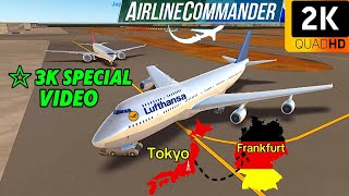 3K Special  Lufthansa Boeing 747 quot HND Tokyo to FRA Frankfurt quot⚡ Airline Commander⚡H I F Aviation [upl. by Lladnew]