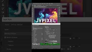 Photoshop EASY Text Effect Dramatic Blending Tutorial 2024 photoshop short photoshoptutorial [upl. by Sirron]