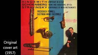 Stravinsky Symphonies of Wind Instruments by the Eastman Wind Ensemble 1957 [upl. by Pincus]