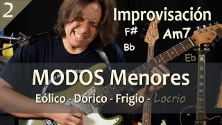 Modos Griegos 2  Eólico Dórico Frigio y Locrio  Tutorial [upl. by Jezrdna]