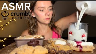 ASMR CRUMBL COOKIES  pumpkin smores berry peanut butter no talking eating sounds  kakesASMR [upl. by Adelpho]