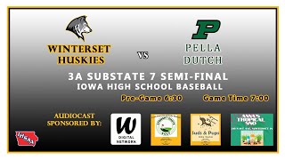 Substate BaseballPella vs Winterset [upl. by Soinski]