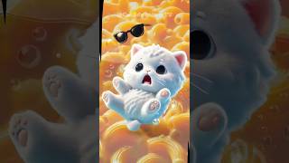 Kitten Love Macaroni And Cheese 🧀❤️🐈 Cute Cat Story funny shorts catlover story foodlover [upl. by Ferdinana]