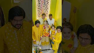 Ishaan bhai ki haldi 💛 main entry 🤗 ishaanali11 haldi wedding shortvideo shorts [upl. by Nohtanoj]