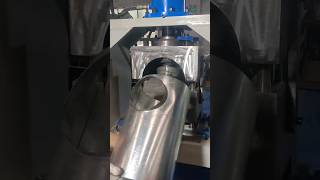 Round air duct pull T joint manufacturing process [upl. by Adiene]