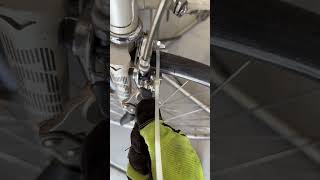 Rim Brake Adjustment Hack bikerepair [upl. by Calmas815]