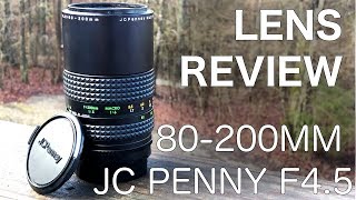 VINTAGE LENS REVIEW  JC PENNY 80200MM Manual Focus Zoom Lens [upl. by Nelleus]