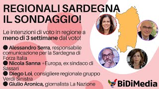 Elezioni Regionali in Sardegna il sondaggio BiDiMedia [upl. by Benedic]