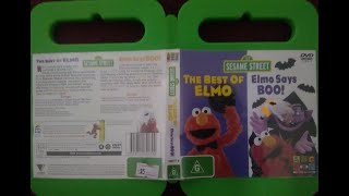 123 Sesame Street Home Video Elmo Says Boo amp The best of Elmo Australian DVD [upl. by Kolivas728]