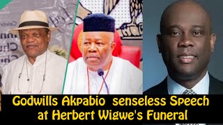 Atedo Peterside Lambast Godwills Akpabio over his Senseless Speech at Herbert Wigwes Funeral [upl. by Aileen]